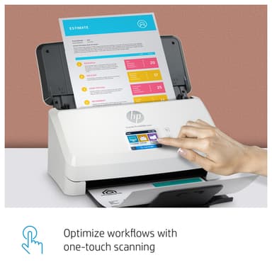 HP Scanjet Pro N4000 snw1 Sheet-feed Scanner Sheet-fed scanner 600 x 600 DPI A4 Black, White view 9