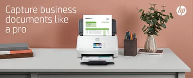 HP Scanjet Pro N4000 snw1 Sheet-feed Scanner Sheet-fed scanner 600 x 600 DPI A4 Black, White view 24