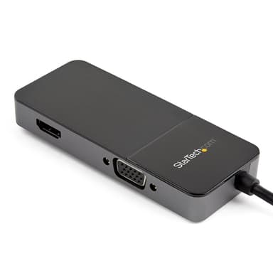 StarTech.com USB 3.0 to HDMI and VGA Adapter - 4K/1080p USB Type-A Dual Monitor Multiport Adapter Converter - External Video Graphics Card for Multiple Screens - Multi Display USB Adapter view 2