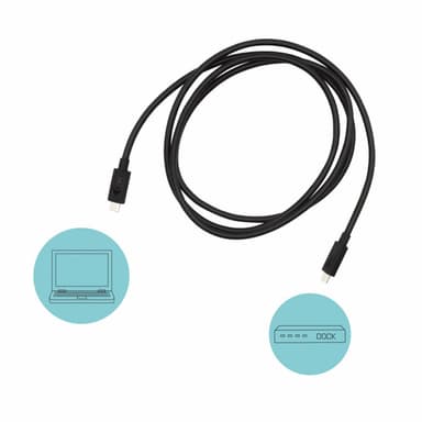 i-tec Thunderbolt 3 – Class Cable, 40 Gbps, 100W Power Delivery, USB-C Compatible, 150cm view 3