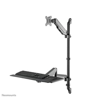 Neomounts WL90-325BL1 Sit-stand workstation wall 17-32" - gas spring view 2