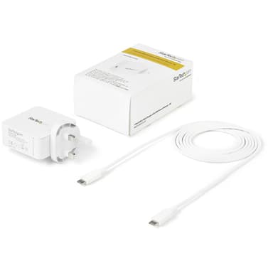 StarTech.com USB C Wall Charger - USB C Laptop Charger 60W PD - 6ft/2m Cable - Universal Compact Type C Power Adapter - Dell XPS/Lenovo X1 Carbon/HP EliteBook/MacBook - USB IF/CE Certified view 4