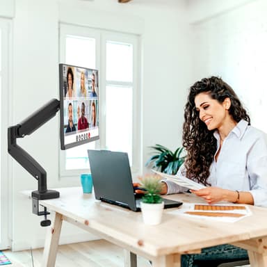 j5create JTSA101 Ergonomic Monitor Mount, Black view 7