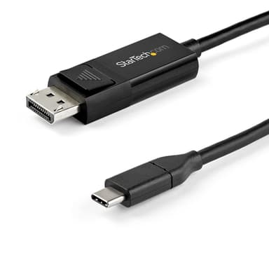 StarTech.com 6ft (2m) USB C to DisplayPort 1.4 Cable 8K 60Hz/4K - Bidirectional DP to USB-C or USB-C to DP Reversible Video Adapter Cable -HBR3/HDR/DSC - USB Type C/TB3 Monitor Cable (CDP2DP142MBD) view 1