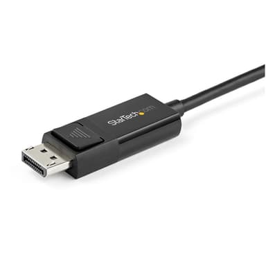 StarTech.com 6.6ft (2m) USB C to DisplayPort 1.2 Cable 4K 60Hz - Bidirectional DP to USB-C or USB-C to DP Reversible Video Adapter Cable - HBR2/HDR - USB Type C/Thunderbolt Monitor Cable view 2