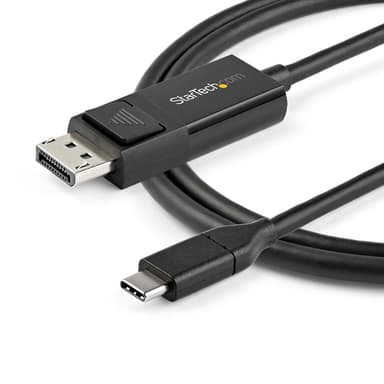StarTech.com 6.6ft (2m) USB C to DisplayPort 1.2 Cable 4K 60Hz - Bidirectional DP to USB-C or USB-C to DP Reversible Video Adapter Cable - HBR2/HDR - USB Type C/Thunderbolt Monitor Cable view 4