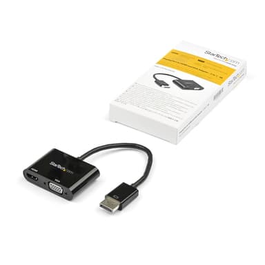 StarTech.com DisplayPort to HDMI VGA Adapter - DisplayPort 1.2 HBR2 to HDMI 2.0 (4K 60Hz) or VGA 1080p Converter Dongle - DP to HDMI or VGA Monitor Adapter - Digital Video Display Adapter view 5