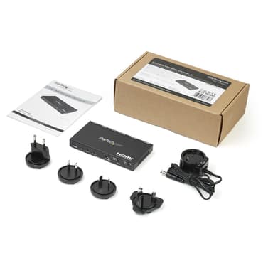 StarTech.com 2-Port HDMI Splitter (1x2) - 4K 60Hz UHD HDMI 2.0 Audio Video Splitter w/ Scaler & Audio Extractor (3.5mm/SPDIF) - Dual HDMI Splitter (1-In 2-Out) - EDID Copy - TV/Projector view 5
