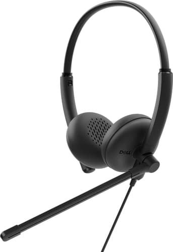 DELL WH125 Headset Wired Head-band Office/Call center USB Type-A Black view 1