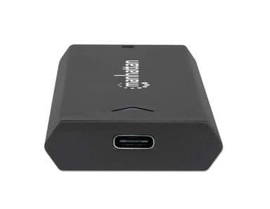 Manhattan M.2 NVMe SSD Enclosure, USB-C Female Connection, 10 Gbps (USB 3.2 Gen2 aka USB 3.1), UASP-compliant, SuperSpeed+ USB, Aluminum, Black, Three Year Warranty view 6