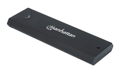 Manhattan M.2 NVMe SSD Enclosure, USB-C Female Connection, 10 Gbps (USB 3.2 Gen2 aka USB 3.1), UASP-compliant, SuperSpeed+ USB, Aluminum, Black, Three Year Warranty view 4
