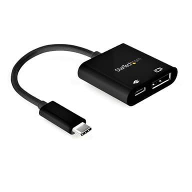 StarTech.com USB C to DisplayPort Adapter with Power Delivery - 8K 60Hz /4K 120Hz USB Type C to DP 1.4 Video Converter w/ 60W PD Pass-Through Charging - HBR3 - Thunderbolt 3 Compatible view 1