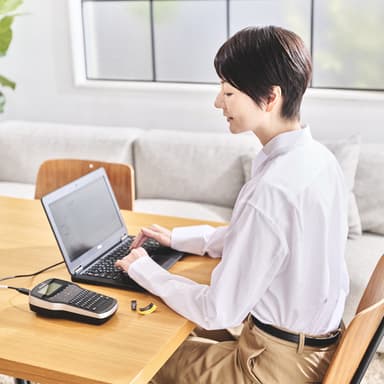 DYMO LabelManager 280 Label Maker | Rechargeable Handheld Label Printer with QWERTY Keyboard | Includes Black & White D1 Label Tape (12mm) | For Home & Office view 6