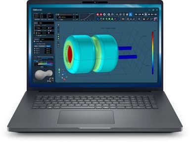 DELL Pro Max 18 Plus MB18250 Intel Core Ultra 9 285HX Mobile workstation 45.7 cm (18") Quad HD+ 32 GB DDR5-SDRAM 1 TB SSD NVIDIA RTX PRO 3000 Blackwell Wi-Fi 7 (802.11be) Windows 11 Pro Black UK English view 1