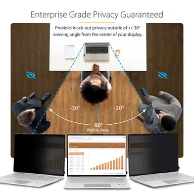 StarTech.com 13.5-inch 3:2 Flip-Over Privacy Screen with Touch, Anti-Glare Privacy Filter, Laptop Monitor Screen Protector with 51% Blue Light Reduction view 11