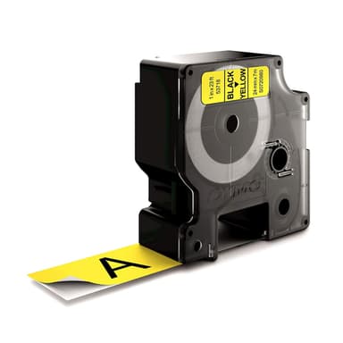 DYMO Authentic D1 Labels | 24mm x 7m Roll | Black Print on Yellow | Self-Adhesive Labels for LabelManager Label Printers view 7