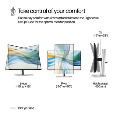 HP Series 5 Pro 23.8 inch FHD USB-C Monitor - 524pu view 5
