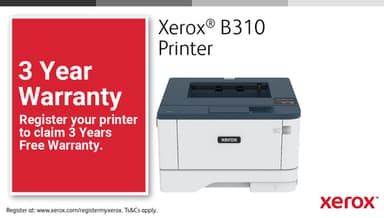 Xerox B310 A4 40ppm Wireless Duplex Printer PS3 PCL5e/6 2 Trays Total 350 Sheets UK view 14