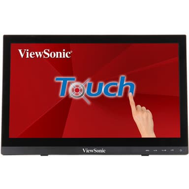 Viewsonic TD1630-3 computer monitor 39.6 cm (15.6") 1366 x 768 pixels HD LCD Touchscreen Multi-user Black view 1