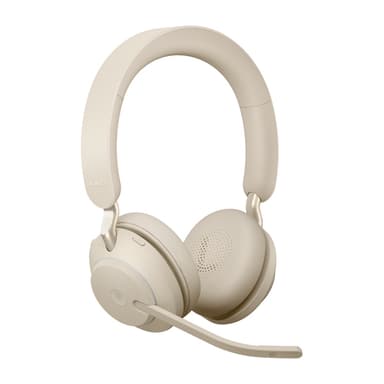 Jabra Evolve2 65 USB-A Beige MS Chrg stand Stereo view 4