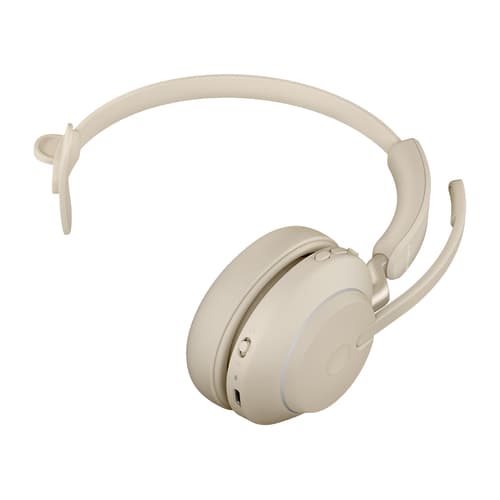 Jabra Evolve2 65 USB-A UC Chrg stand Mono - Beige