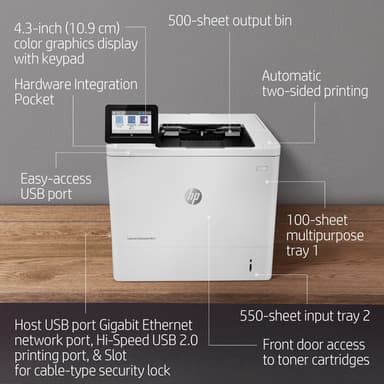 HP LaserJet Enterprise M611dn view 17