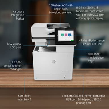 HP LaserJet Enterprise MFP M636fh view 6