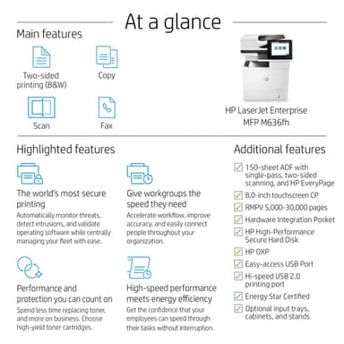HP LaserJet Enterprise MFP M636fh view 15