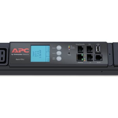 APC Rack PDU 2G, Metered, ZeroU, 22.0kW(32A), 230V, (30) C13 & (12) C19, 10ft Cord view 2