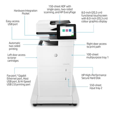 HP LaserJet Enterprise MFP M635fht view 24