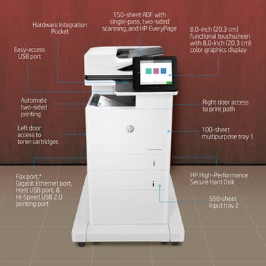 HP LaserJet Enterprise MFP M635fht view 9