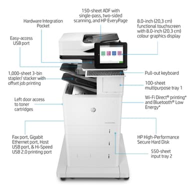 HP LaserJet Enterprise Flow MFP M636z view 17