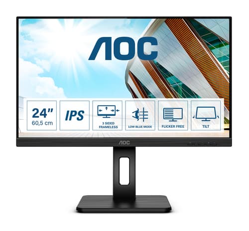 AOC P2 Q24P2Q computer monitor 60.5 cm (23.8") 2560 x 1440 pixels Quad HD LED Black