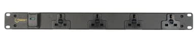 Vertiv EGVHVRB042-102UKLPS6-IP44 power distribution unit (PDU) 4 AC outlet(s) Black view 1