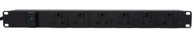 Vertiv EGVHVRB062-102UKLPS6-IP44 power distribution unit (PDU) 6 AC outlet(s) Black view 1