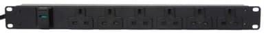 Vertiv EGVHVRB062-101UKLC14-V power distribution unit (PDU) 6 AC outlet(s) Black view 1