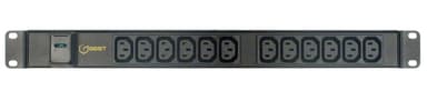 Vertiv EGVHVRB122-104C13UK-V power distribution unit (PDU) 12 AC outlet(s) Black view 1