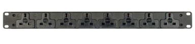Vertiv EGVHVRN082-102UKLPS6-IP44 power distribution unit (PDU) 8 AC outlet(s) Black view 1