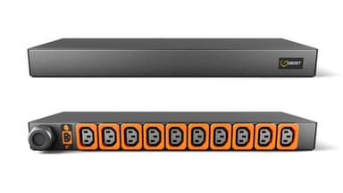 Vertiv GVHVRN102-102L13PS6-IP44 power distribution unit (PDU) 10 AC outlet(s) 1U Black view 1