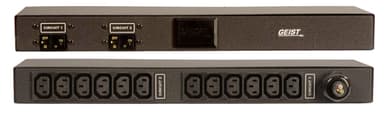 Vertiv Geist Basic power distribution unit (PDU) 12 AC outlet(s) 1U Black view 2