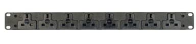 Vertiv EGVHVRN082-104UKLUK-V power distribution unit (PDU) 8 AC outlet(s) Black view 1
