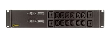 Vertiv EG2XPR166-103IB4PS6-IP44 power distribution unit (PDU) 16 AC outlet(s) Black view 1