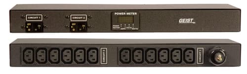 Vertiv Geist Metered power distribution unit (PDU) 12 AC outlet(s) 1U Black