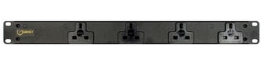 Vertiv EGXPRN042-103UKLPS6-IP44 power distribution unit (PDU) 4 AC outlet(s) Black view 1