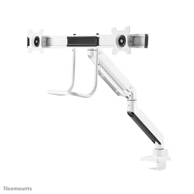 Neomounts NM-D775DXWHITE Monitor arm 10-32" - gas spring - Topfix - 180°-stop view 4
