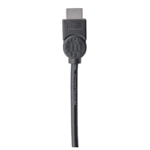Manhattan HDMI 4K@30Hz Cable with Ethernet, 5m, Suitable for ALL 1080p/HD and majority of 4K uses (check your system 4K specification to be sure), Male to Male, Black, Ultra HD 4k x 2k, Lifetime Warranty, High Speed, Equivalent to HDMIMM15HS (except 40cm longer)