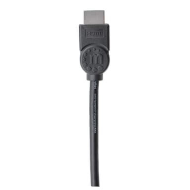 Manhattan HDMI 4K@30Hz Cable with Ethernet, 5m, Suitable for ALL 1080p/HD and majority of 4K uses (check your system 4K specification to be sure), Male to Male, Black, Ultra HD 4k x 2k, Lifetime Warranty, High Speed, Equivalent to HDMIMM15HS (except 40cm longer) view 4