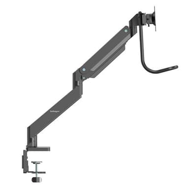 StarTech.com Desk Mount Dual Monitor Arm with USB & Audio - Slim Full Motion Adjustable Dual Monitor VESA Mount for up to 32" (17.6lb/8kg) Displays - Ergonomic Articulating - C-Clamp/Grommet view 4