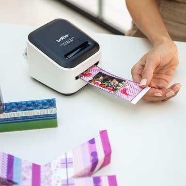 Brother VC-500W label printer ZINK (Zero-Ink) Colour 313 x 313 DPI 8 mm/sec Wired & Wireless Wi-Fi view 4