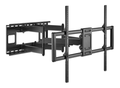 Manhattan Wall Mount for TV & Monitors (Full Motion), For screens 37" to 120", VESA compatibility: all between 200x200mm to 900x600mm - check the dimensions of the four mounting holes on back of screen to ensure it fits, Max 120kg, Black, Bracket,Lifetime Warranty